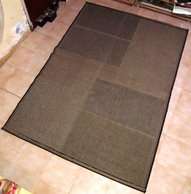 Tapis noir design 227 x 157