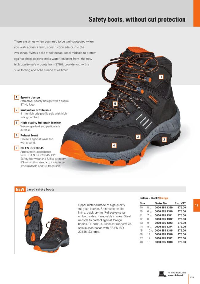 Chaussures stihl worker online s3