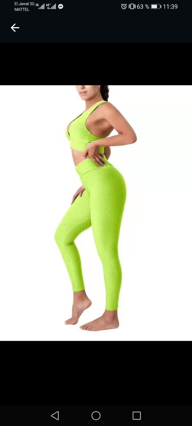 Oielai TIK Tok Leggings Femme, Sport Push Up Anti-Cellulite Slim