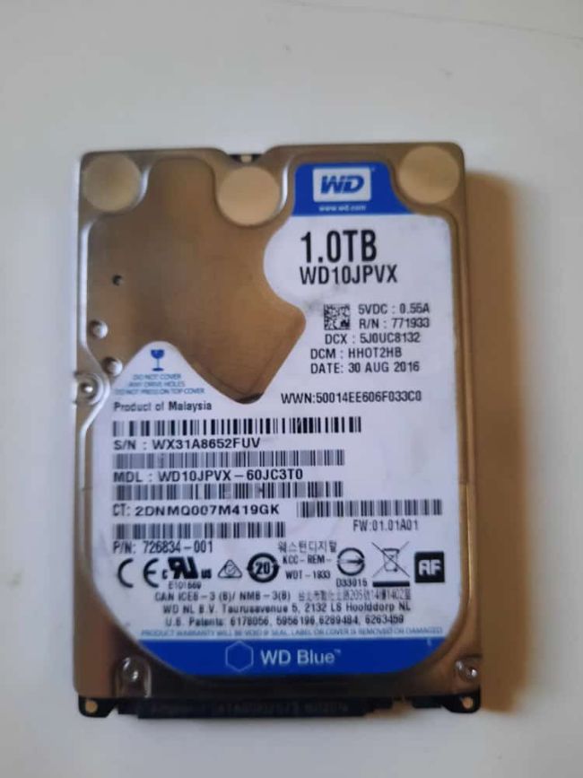 Disque dur HDD 1 TB ou 1 000 GB