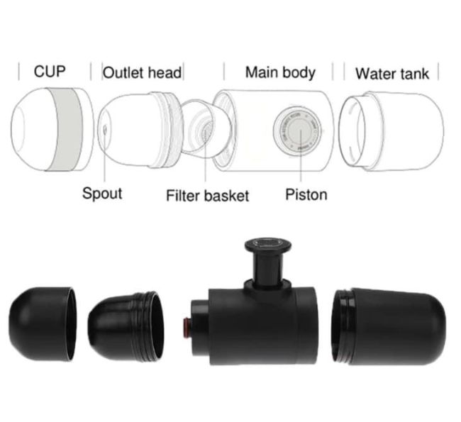 Mini espresso portable