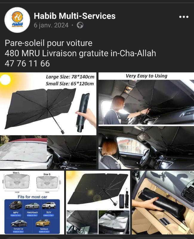 Pare-soleil pour voiture 