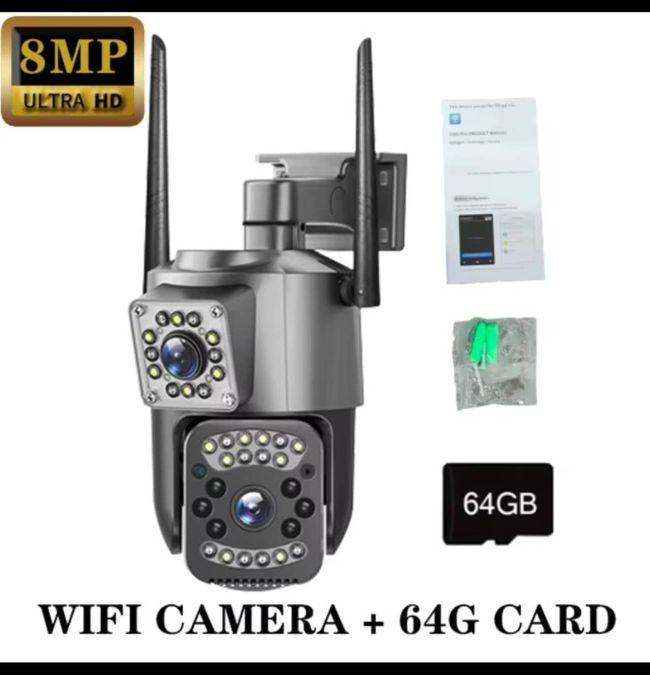 Camera de surveillance intelligente 2 en 1 Wi-Fi 